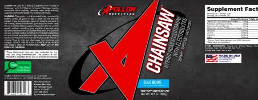 Amino Acids / Intraworkout * | Best Sale Apollon Nutrition Chainsaw Amino Acids / Intraworkout