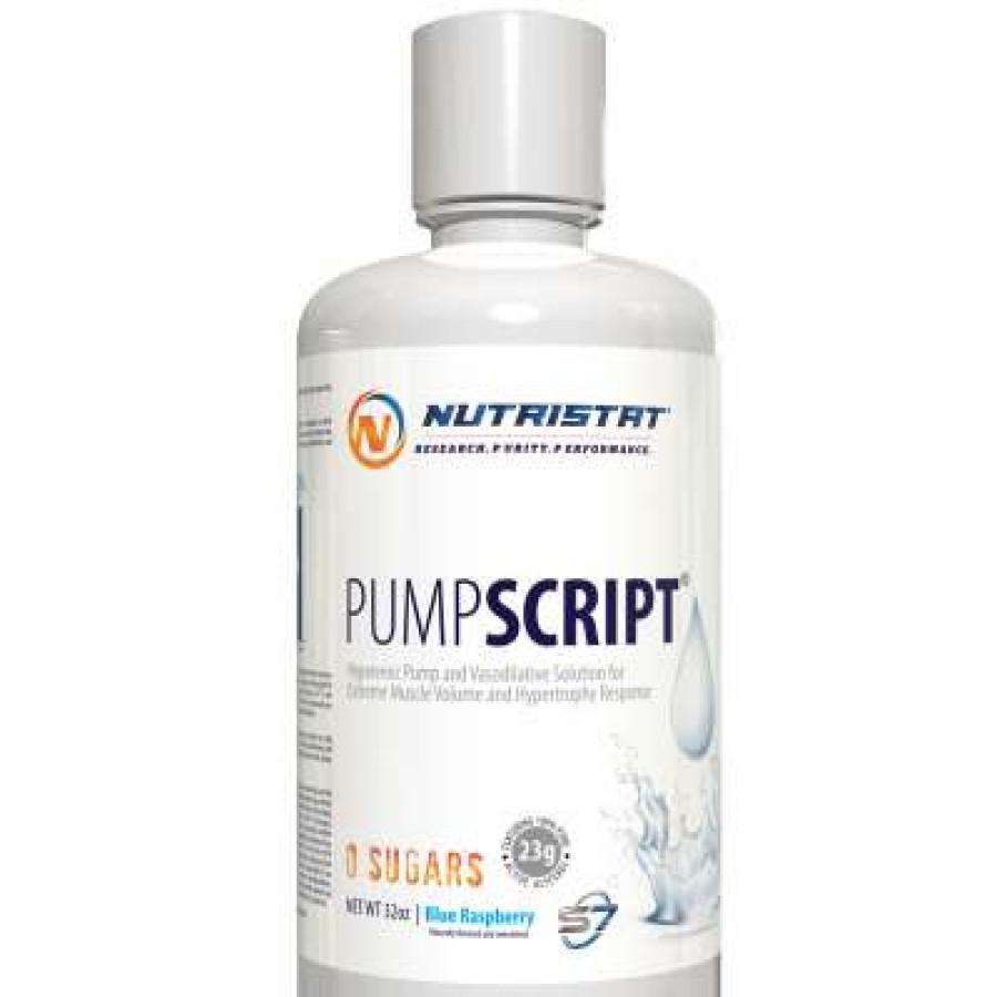 Pre-Workout * | Top 10 Pre-Workout Nutristat Pump Script 32Fl Oz Blue Raspberry