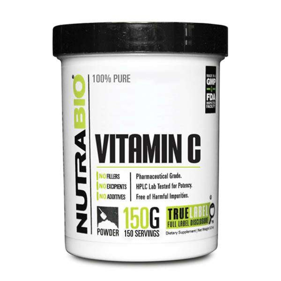 Vitamins & Minerals * | Top 10 Nutrabio Vitamin C Powder Vitamins & Minerals