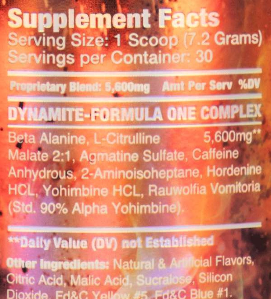 Pre-Workout * | Best Deal Pre-Workout Dynamic Formulas Dynamite