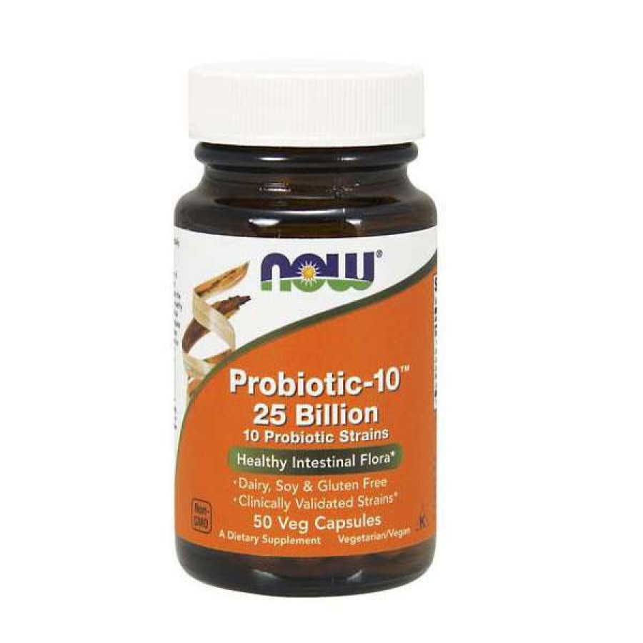 Vitamins & Minerals * | Best Pirce Vitamins & Minerals Now Probiotic-10 25 Billion (50 Caps)