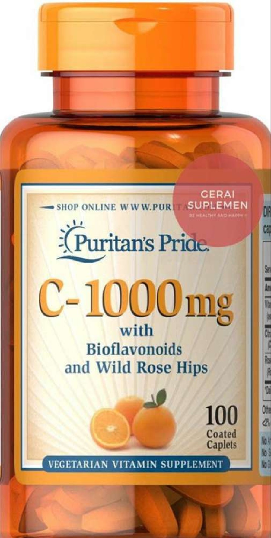 Vitamins & Minerals * | Best Deal Puritans'S Pride Vitamins & Minerals Puritan'S Pride C-1000Mg (100 Caps)