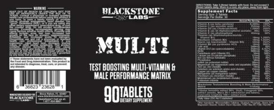 Vitamins & Minerals * | Best Pirce Blackstone Labs Multi (90 Caps)