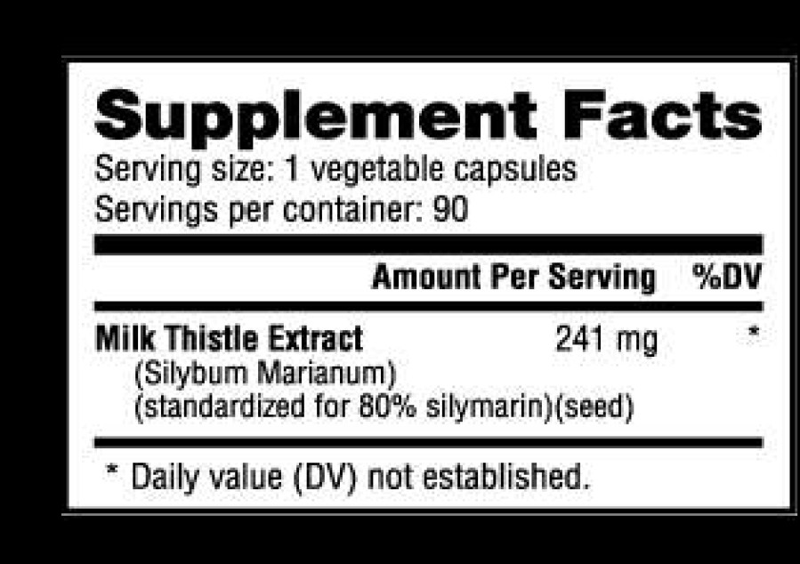 Vitamins & Minerals * | Top 10 Liver & Organ Support Nutrabio Milk Thistle (90 Caps)