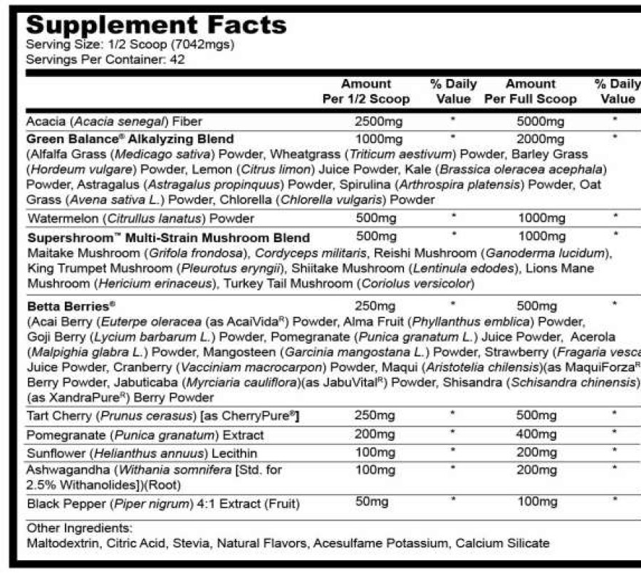 Vitamins & Minerals * | Best Reviews Of Vitamins & Minerals Glaxon Super Greens (Fruits, Greens & Fungi)