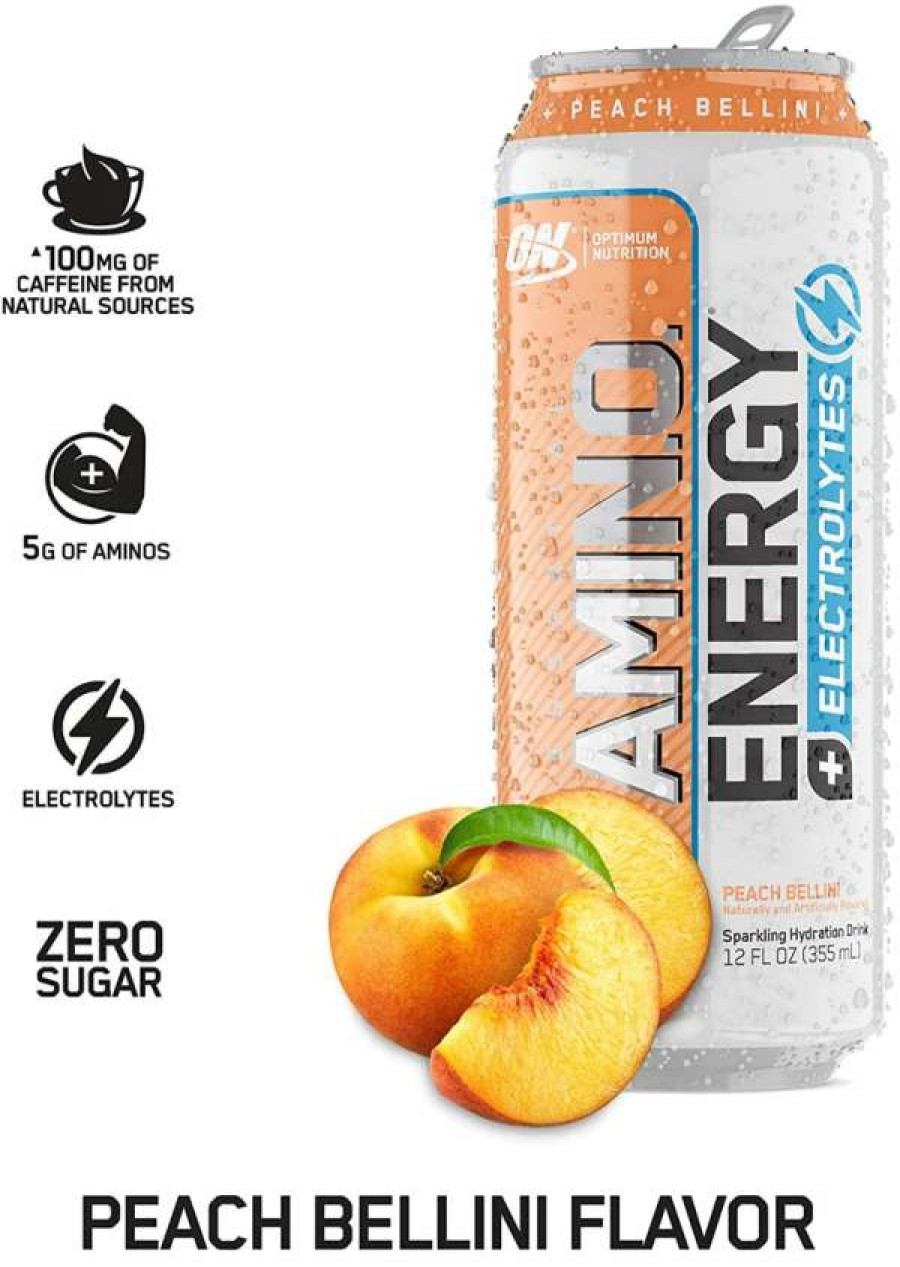 Amino Acids / Intraworkout * | Promo Amino Acids / Intraworkout Optimum Nutrition Sparkling Amino Energy Rtd