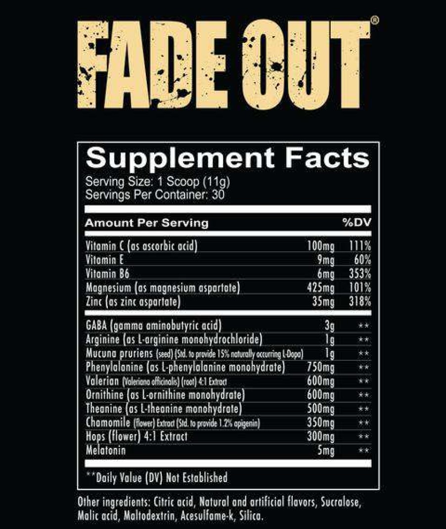 Nootropics & Focus * | Cheap Redcon1 Fade Out (30 Servings)