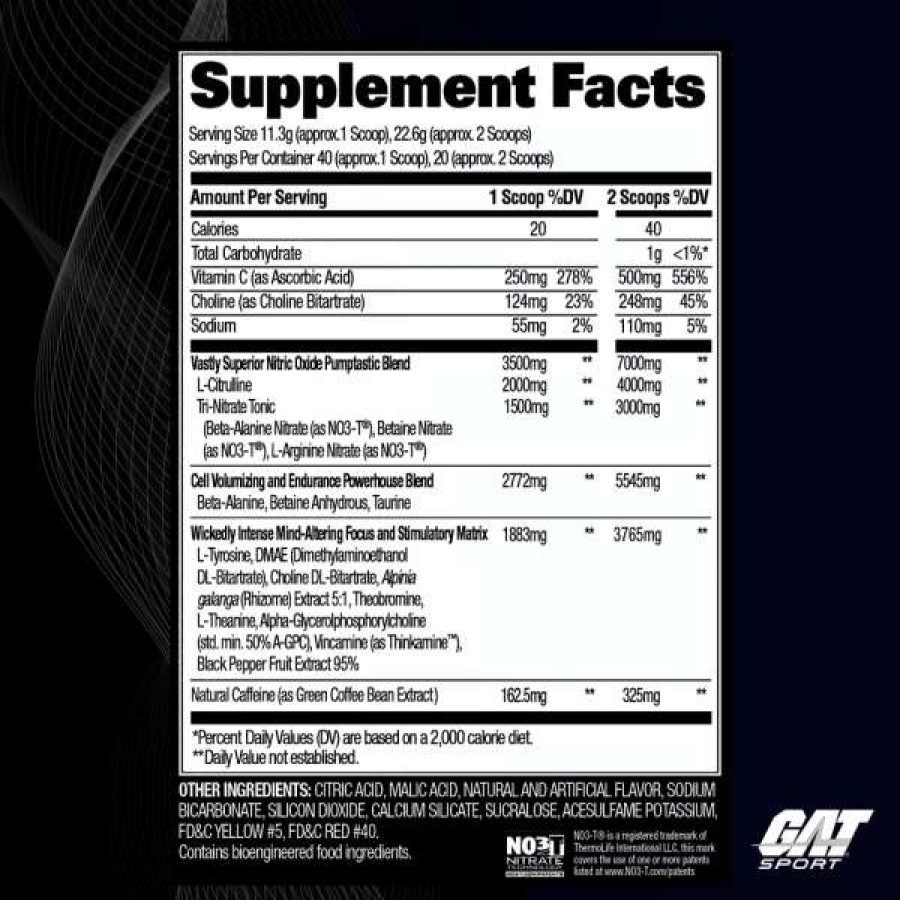 Pre-Workout * | Promo Gat Nitraflex Black Pre-Workout