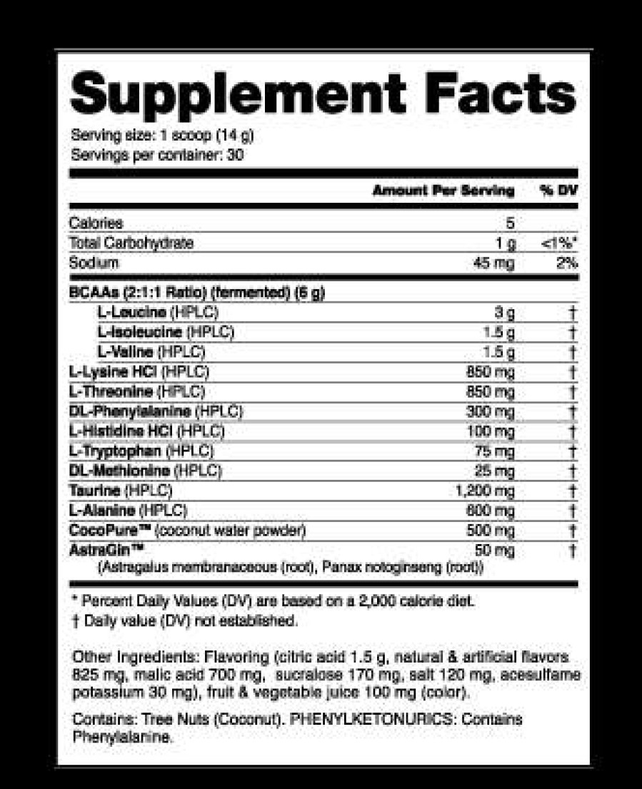 Amino Acids / Intraworkout * | Budget Amino Acids / Intraworkout Nutrabio Eaa Pure