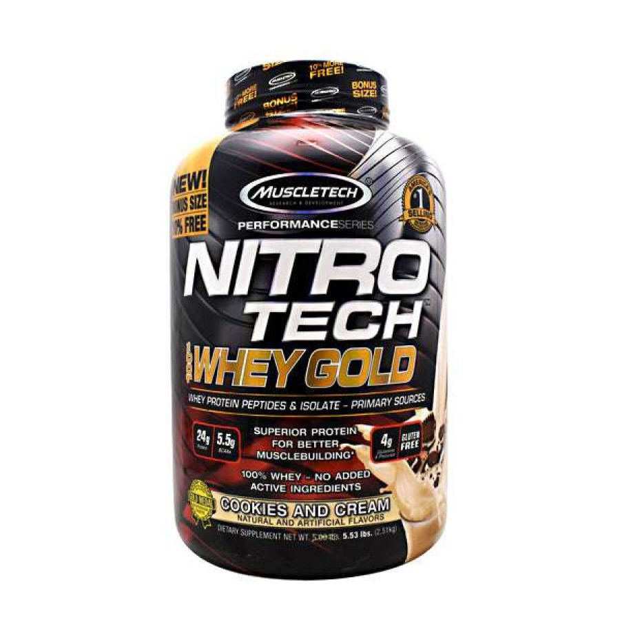 Protein * | Best Pirce Muscletech Nitro Tech 100% Whey Gold