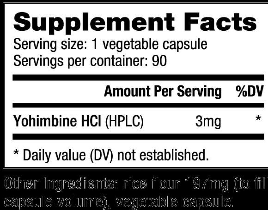 Fat Burners * | Best Deal Nutrabio Yohimbine Hcl (3 Mg)