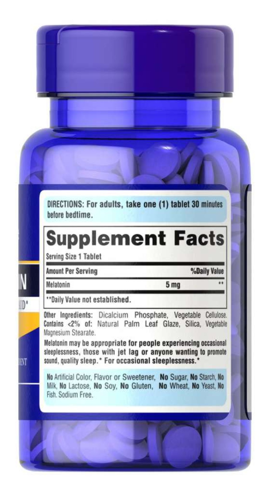 Nootropics & Focus * | Cheapest Puritans'S Pride Puritan'S Pride Extra Strength Melatonin 5Mg