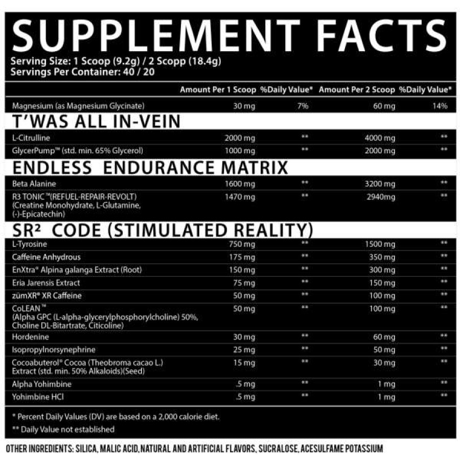 Pre-Workout * | Best Reviews Of Inspired Nutraceuticals Dvst8 Of The Union Pre-Workout