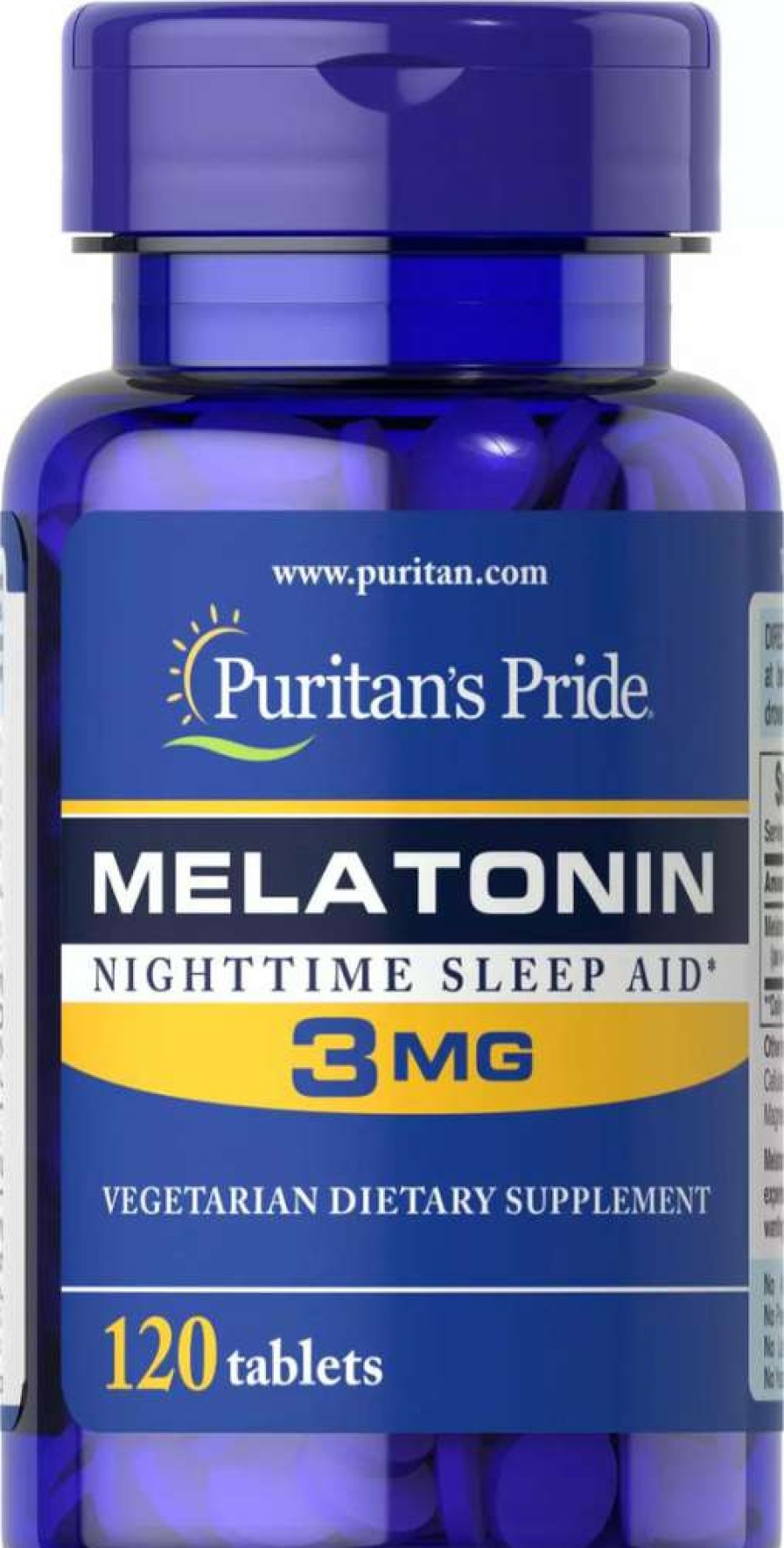 Nootropics & Focus * | Wholesale Puritans'S Pride Puritan'S Pride Melatonin 3Mg 120Tablets Nootropics & Focus