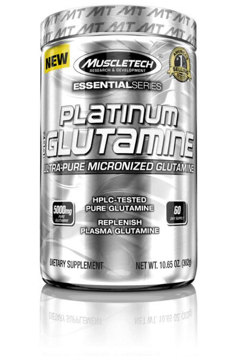 Amino Acids / Intraworkout * | Hot Sale Amino Acids / Intraworkout Muscletech Essential Platinum 100% Glutamine (300G)