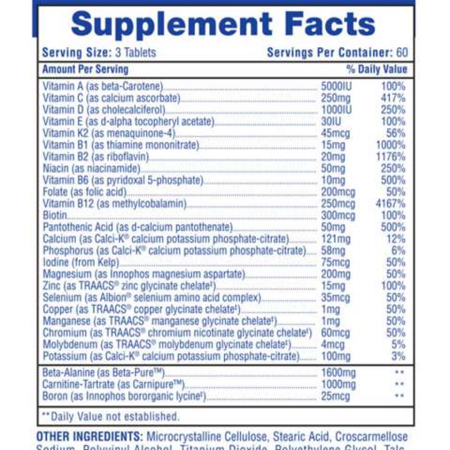 Vitamins & Minerals * | Cheapest Hi Tech Pharmaceuticals Multivitamins Hi Tech Musclevite