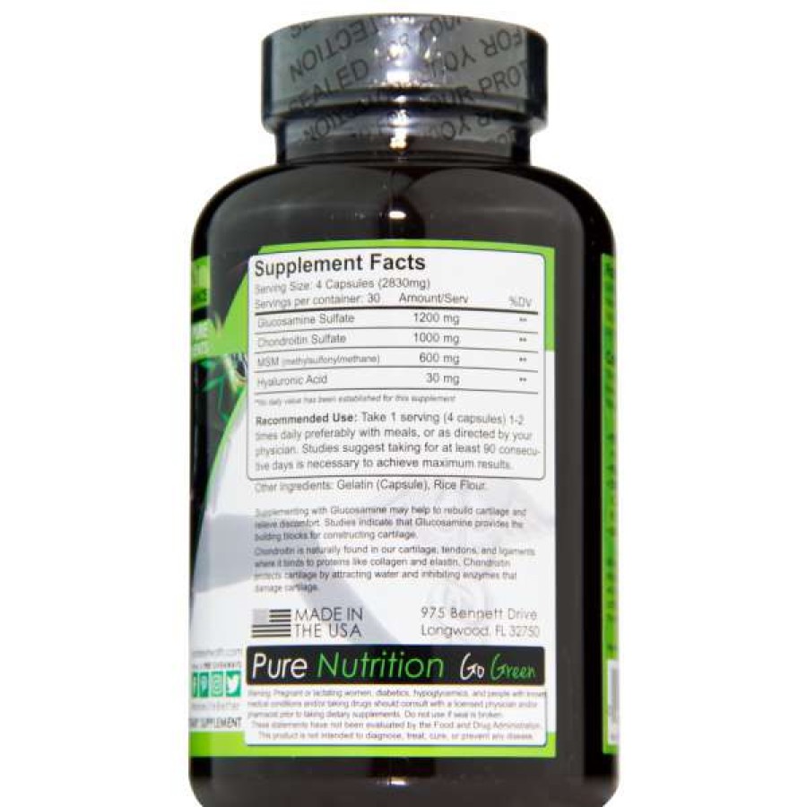 Vitamins & Minerals * | Wholesale Nutrakey Glucosamine Chondroitin Msm (120 Caps) Vitamins & Minerals