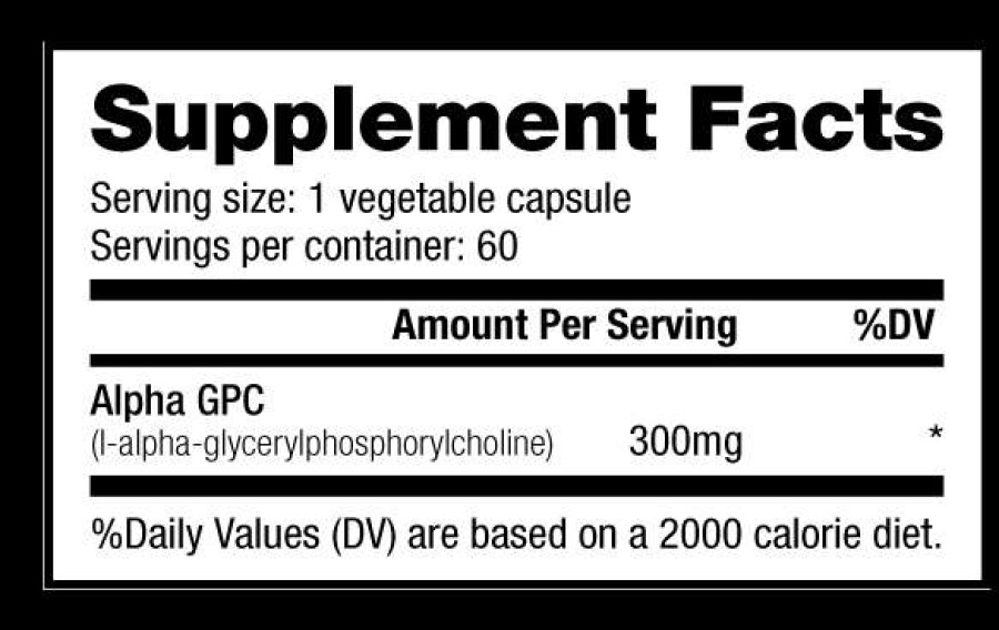 Nootropics & Focus * | New Nootropics & Focus Nutrabio Alpha Gpc