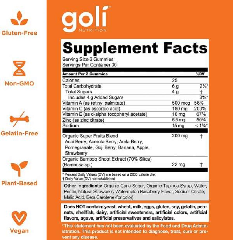 Vitamins & Minerals * | Best Deal Goli Nutrition Superfruits Gummies Vitamins & Minerals