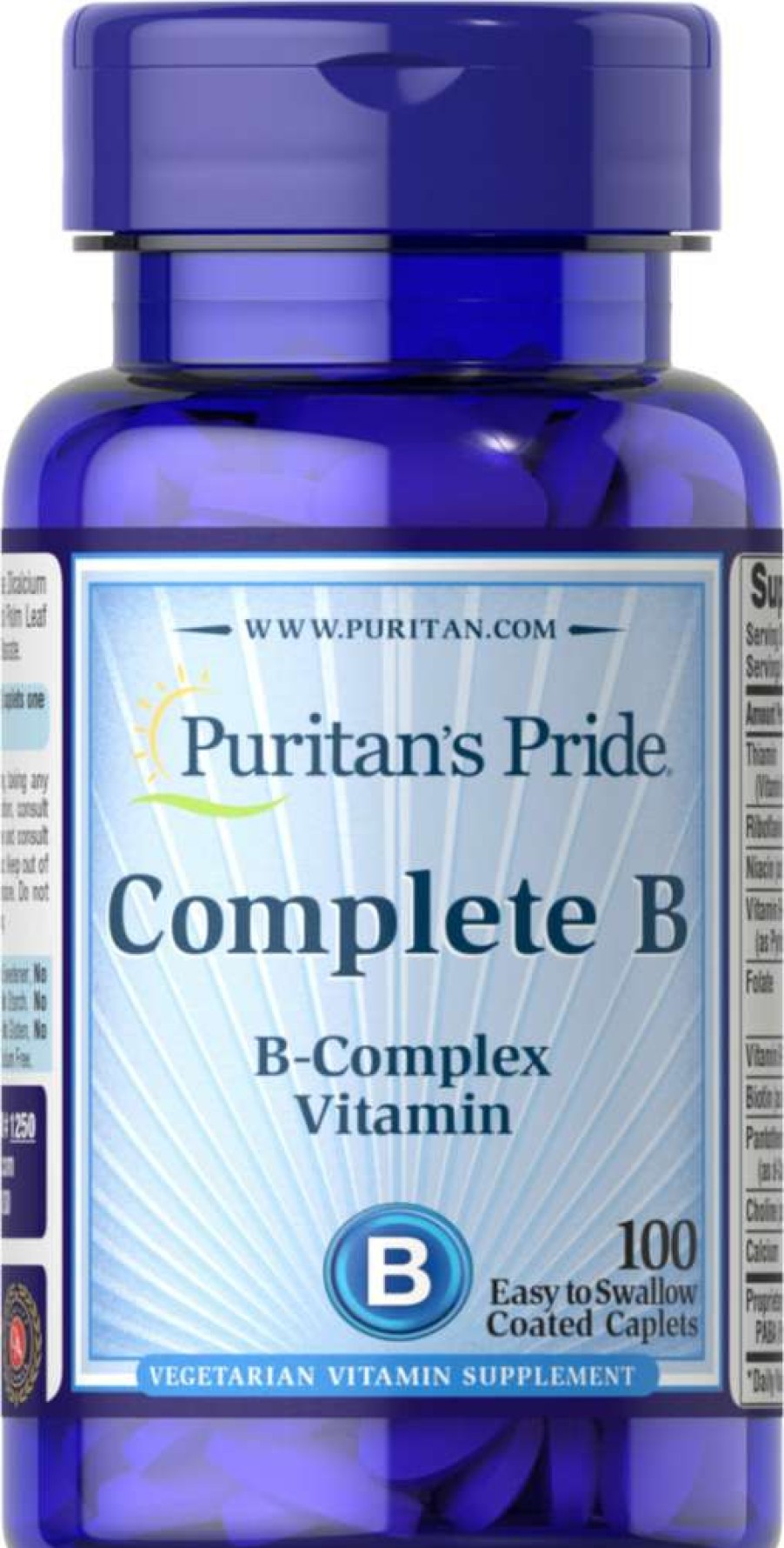 Vitamins & Minerals * | Buy Puritans'S Pride Puritan'S Pride Complete B (B-Complex Vitamin) 100Caps Vitamins & Minerals