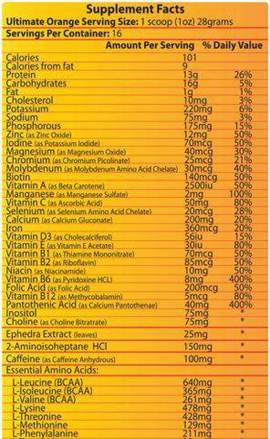 Pre-Workout * | Top 10 Hi Tech Pharmaceuticals Pre-Workout Hi Tech Pharma Ultimate Orange