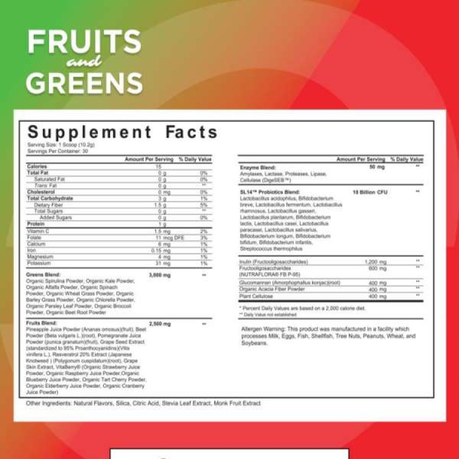 Vitamins & Minerals * | Wholesale Vitamins & Minerals Selfe Fruits And Greens