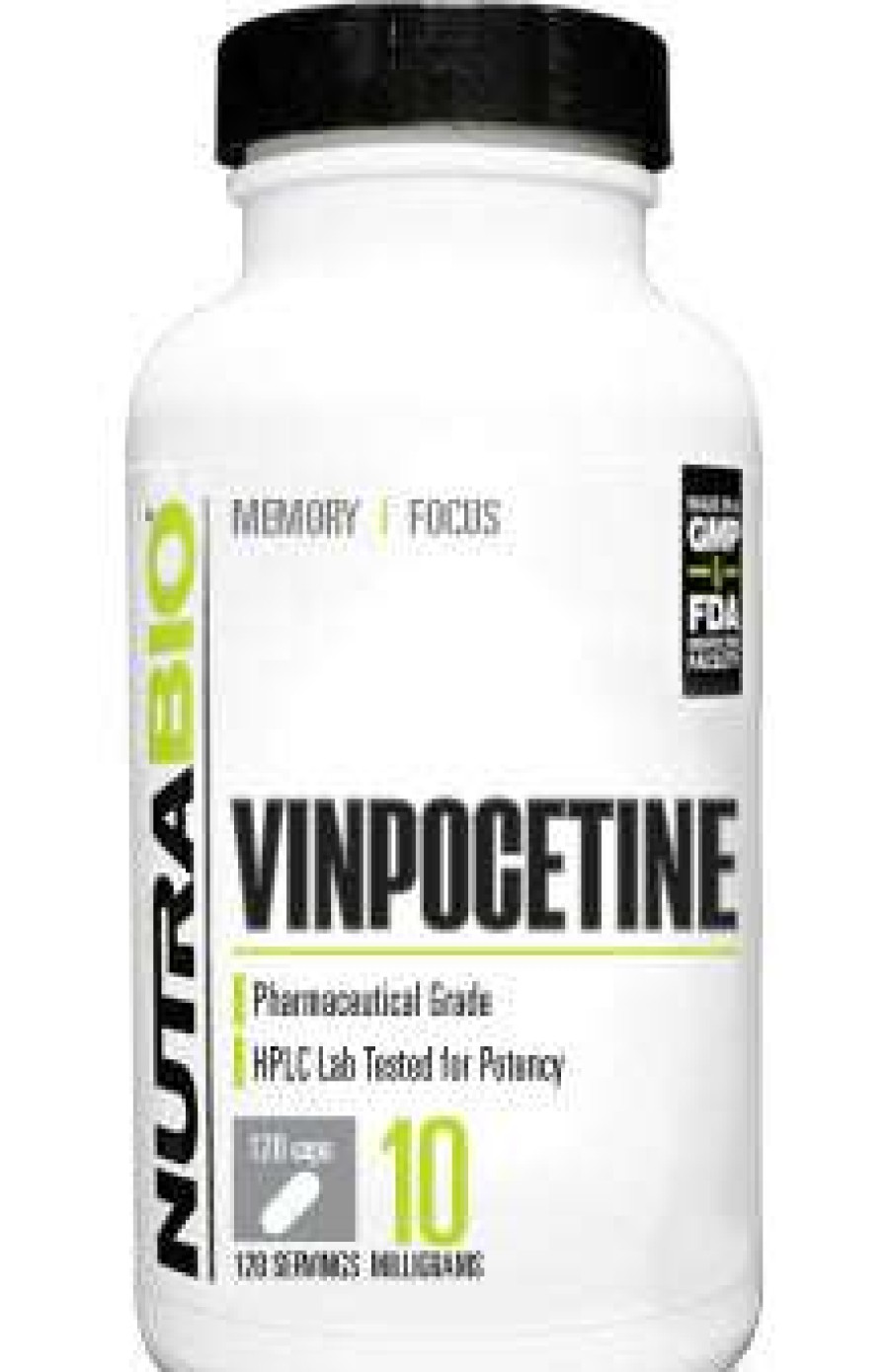 Nootropics & Focus * | Hot Sale Nootropics & Focus Nutrabio Vinpocetine (120 Caps)