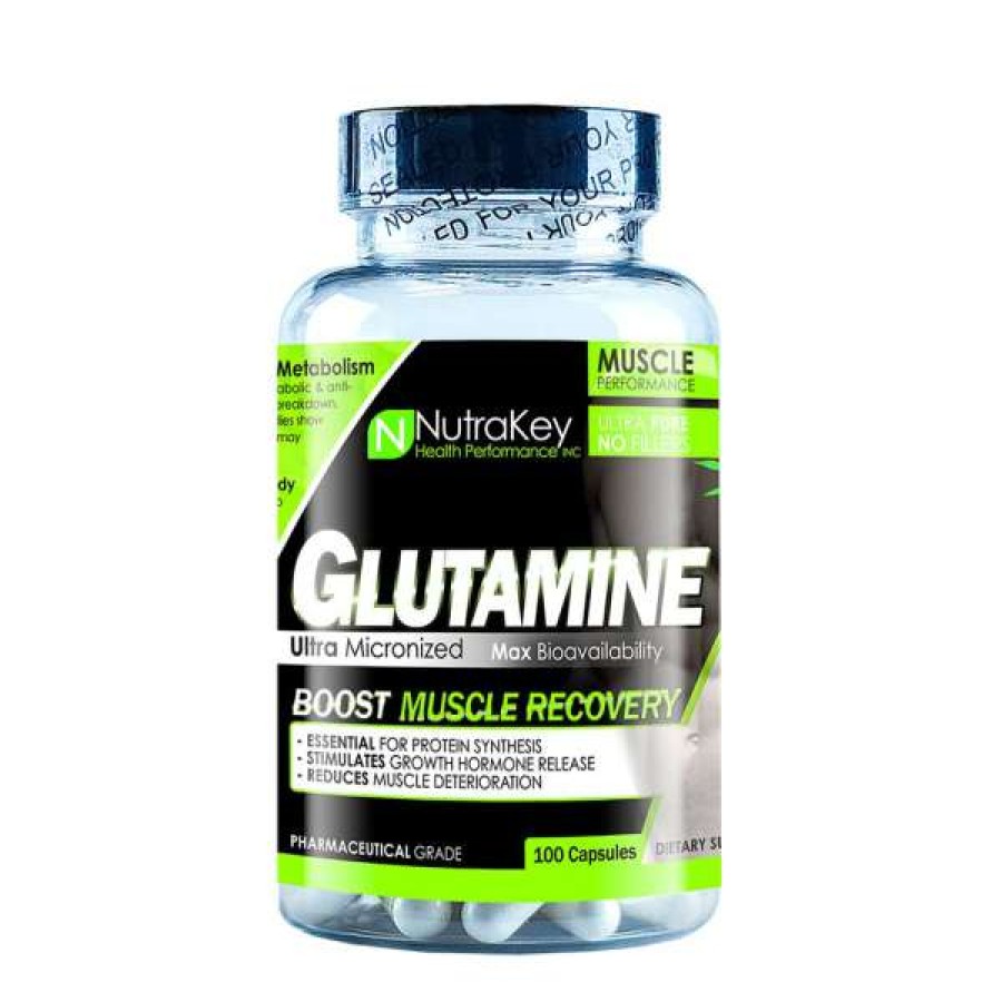 Amino Acids / Intraworkout * | New Nutrakey Glutamine (100 Caps)