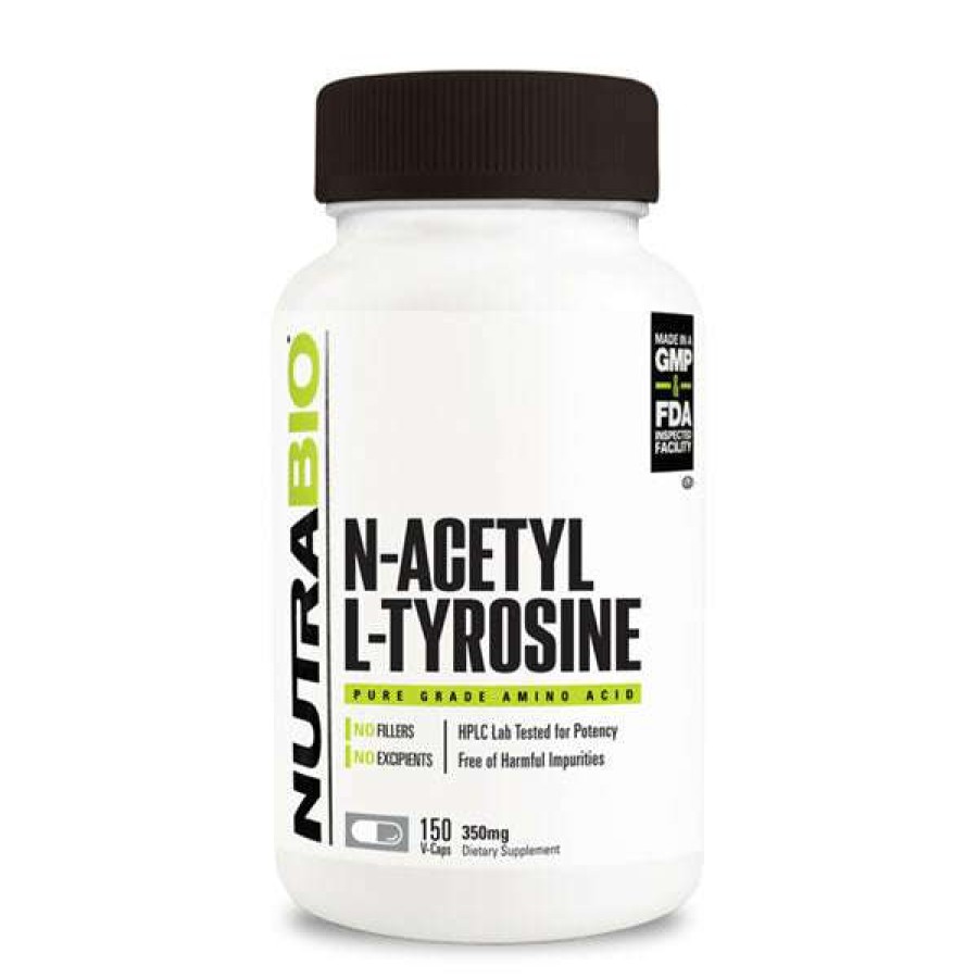 Nootropics & Focus * | Cheap Suppz Nootropics & Focus Nutrabio N-Acetyl L-Tyrosine 350Mg (150 Caps)