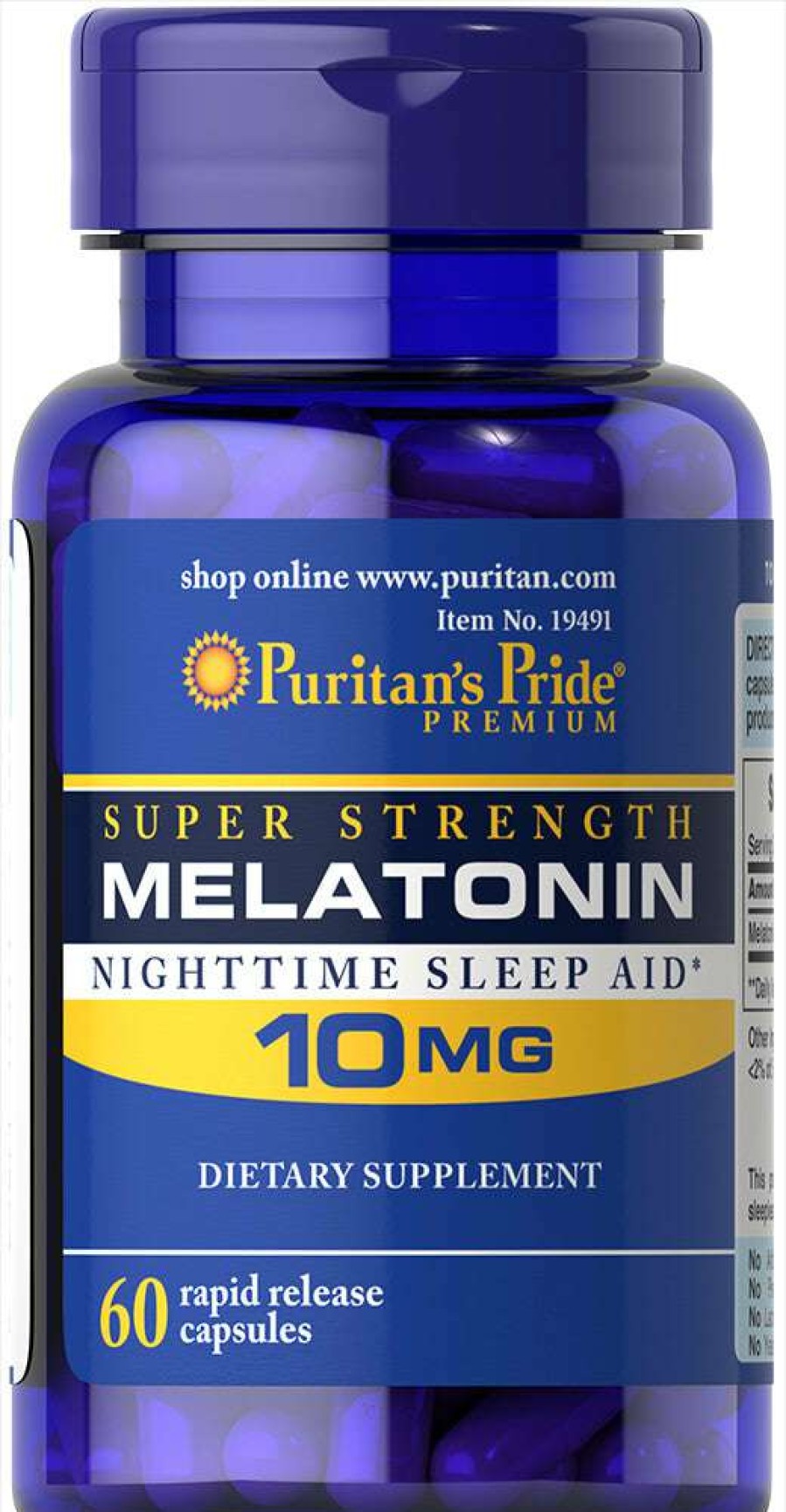 Nootropics & Focus * | Coupon Puritans'S Pride Nootropics & Focus Puritan'S Pride Super Strength Melatonin 10Mg