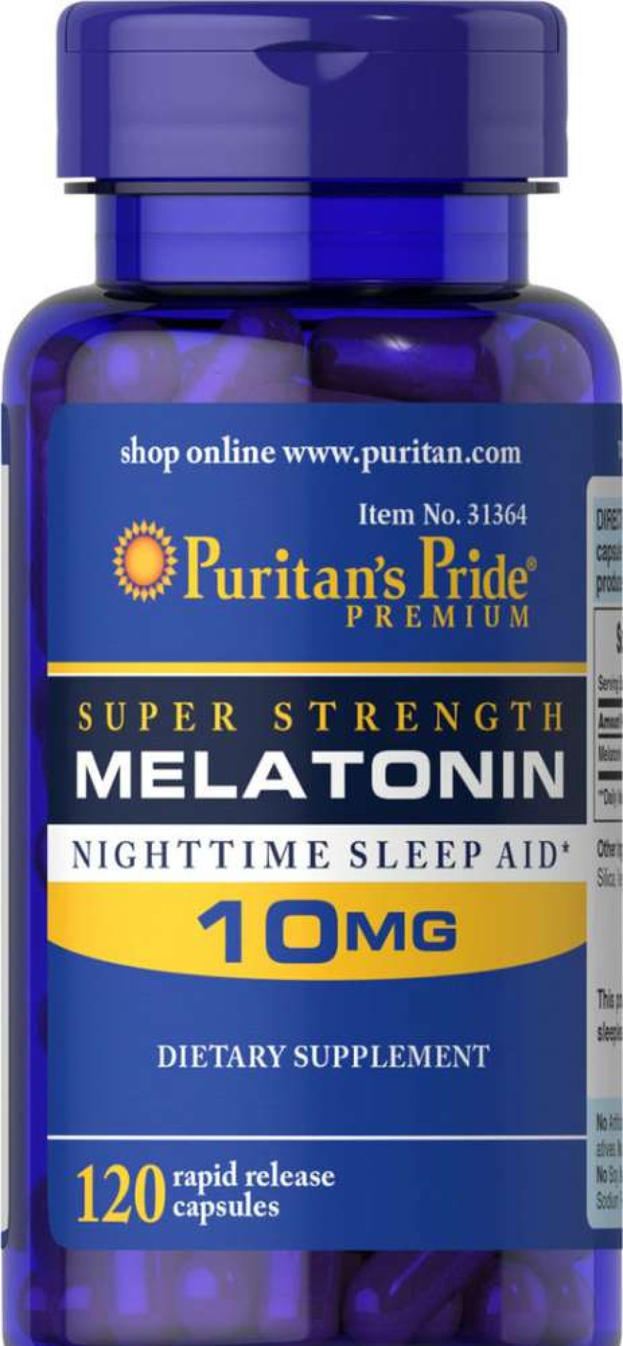 Nootropics & Focus * | Coupon Puritans'S Pride Nootropics & Focus Puritan'S Pride Super Strength Melatonin 10Mg