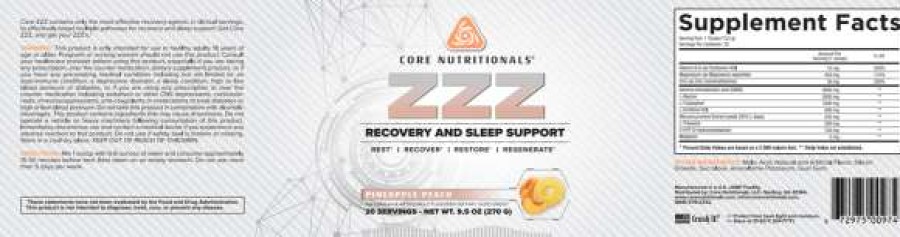 Nootropics & Focus * | Wholesale Core Nutritionals Core Zzz