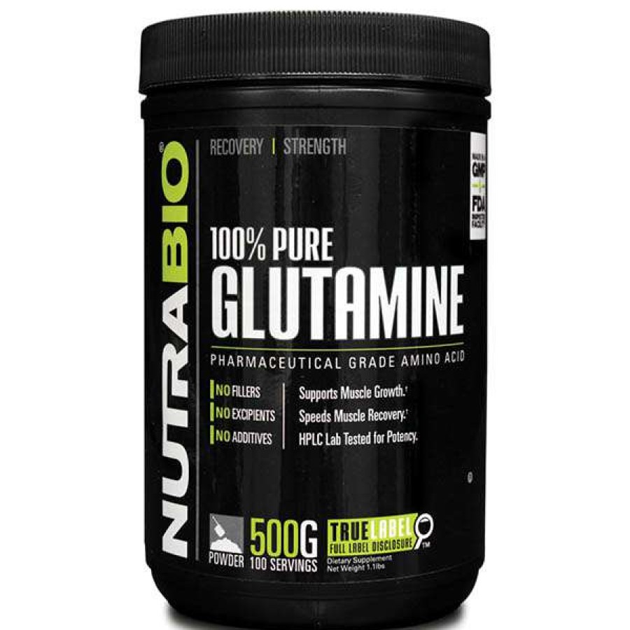 Amino Acids / Intraworkout * | Best Deal Nutrabio 100% Pure Glutamine (500G)