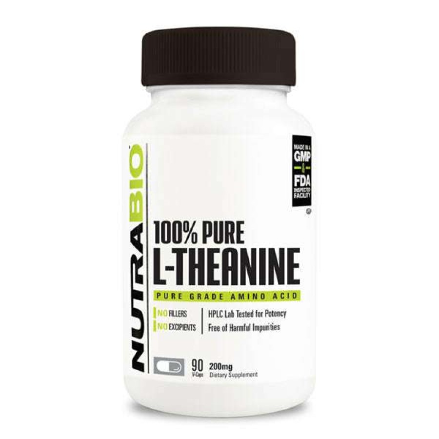 Nootropics & Focus * | Hot Sale Nootropics & Focus Nutrabio L-Theanine (Caps & Powder)