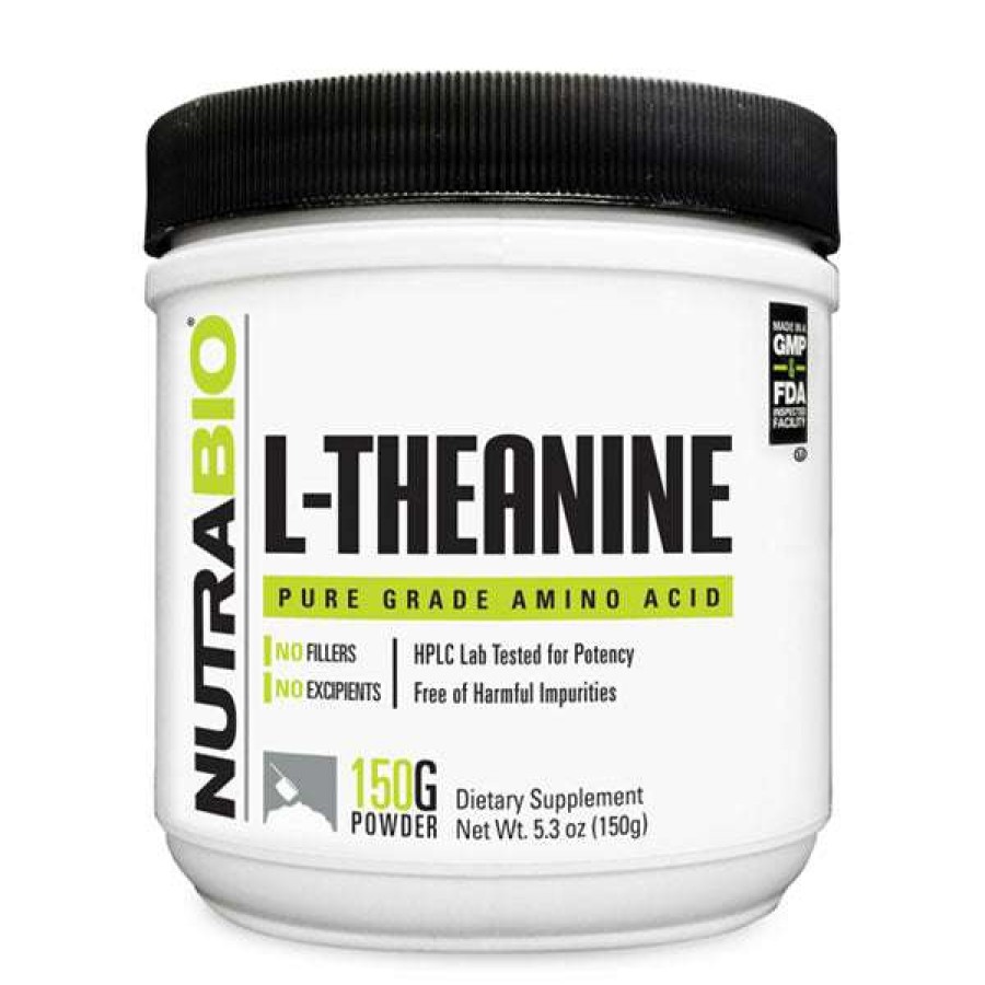 Nootropics & Focus * | Hot Sale Nootropics & Focus Nutrabio L-Theanine (Caps & Powder)